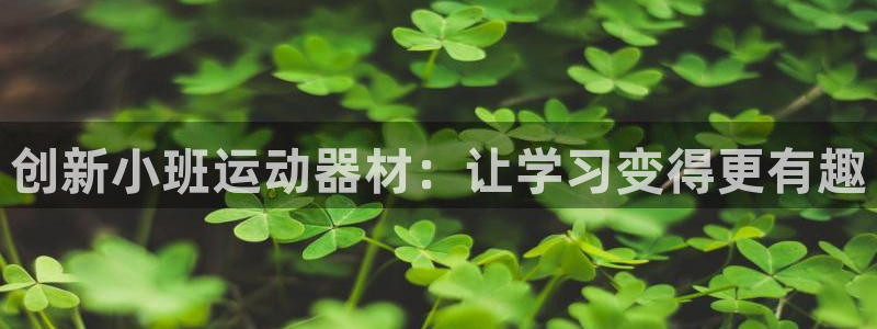 凯捷体育娱乐平台：创新小班运动器材：让学习变得更有趣