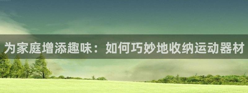 凯捷体育官方：为家庭增添趣味：如何巧妙地收纳运动器材